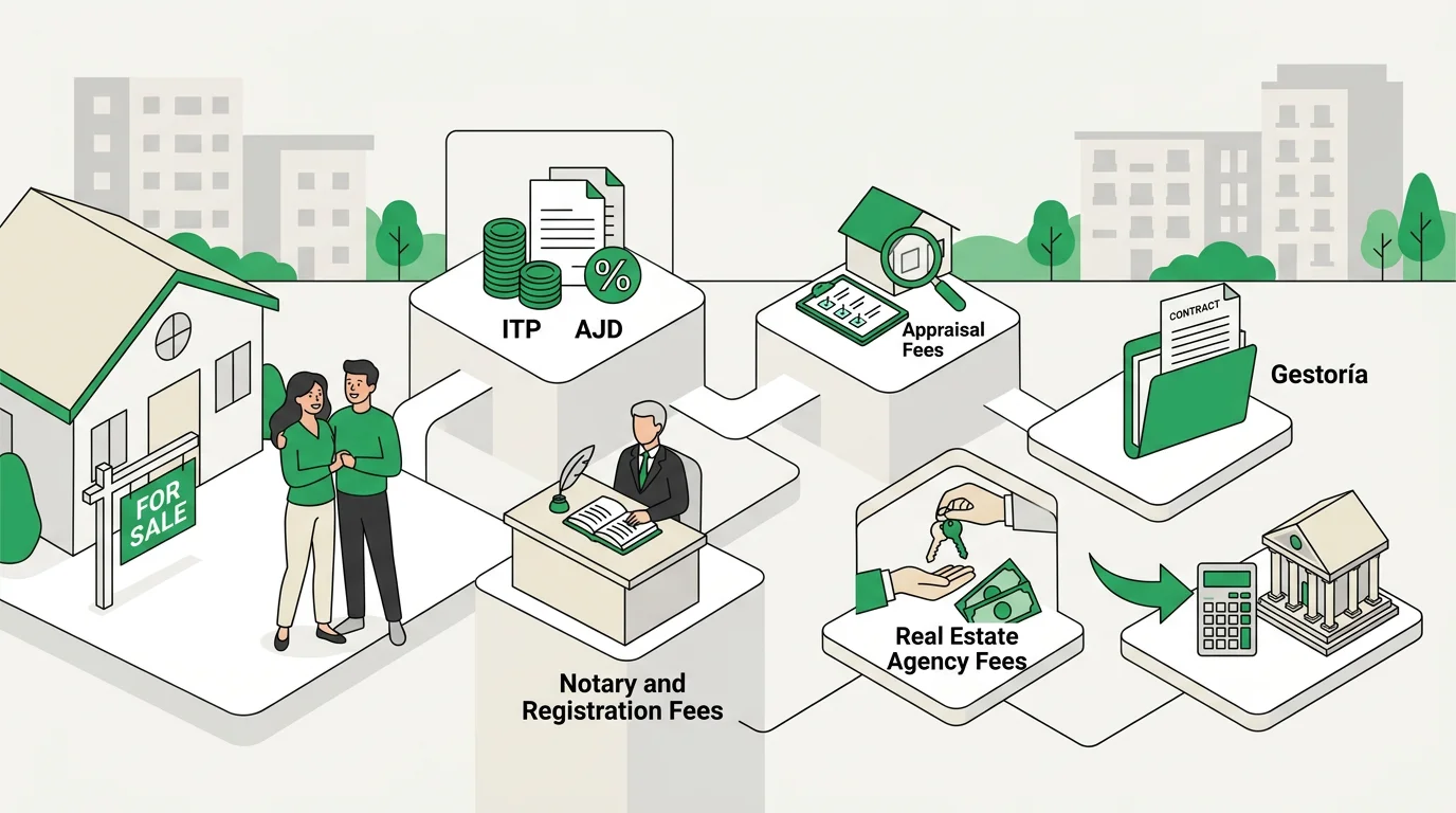 Gastos de comprar una casa en Madrid Sur: impuestos y honorarios
